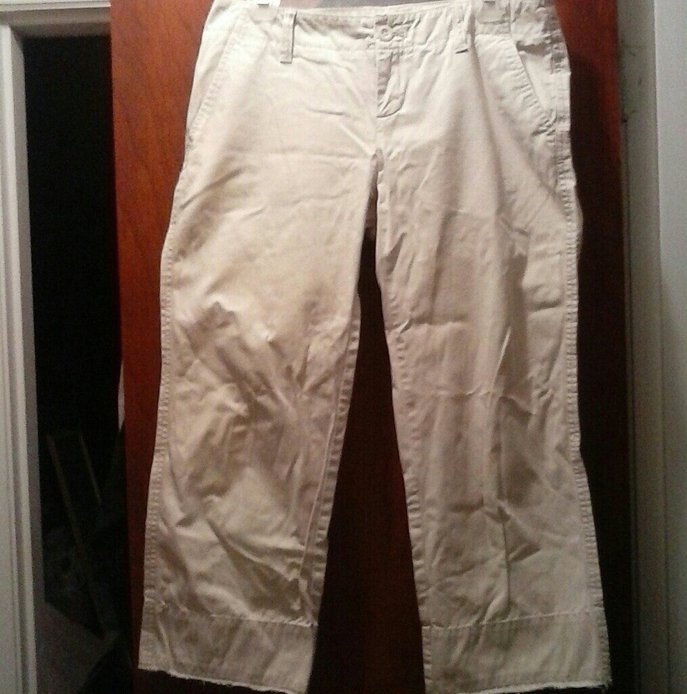 Vintage barelyr worn cropped pants 100cotton